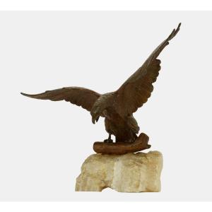 Anonymous, Eagle Soaring, Mid 20th Century / - With Eagle Eyes -