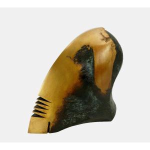 Karl-heinz Deutsch (*1940), Helmet Head, Circa 2003 / - Futuristic Archaism -