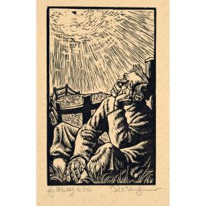 Rudolf Nehmer (1912-1983), Birds Under The Sky, 1948