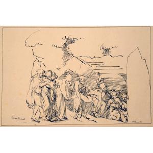 Johann Nepomuk Strixner (1782-1855) After Baccio Bandinelli, Entombment Of Christ, 1810