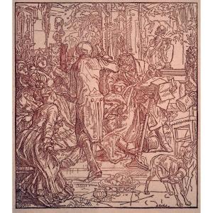 Alfred Rethel After (1816-1859), Death As A Servant, C. 1920
