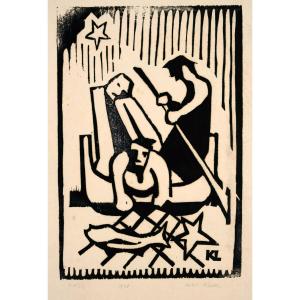 Herbert Klettke (1923-1984), Fishing, 1948