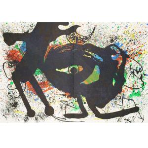 Joan Miro (1893-1983), Color Lithograph For Derrière Le Miroir No. 203 Ii, 1973