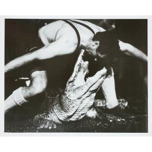 Stefan Moses (1928 - 2018), Tamer With Crocodile, Circa 1975