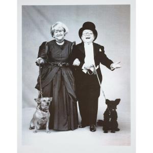 Stefan Moses (1928 - 2018), Couple With Their Dogs, Circa 1980