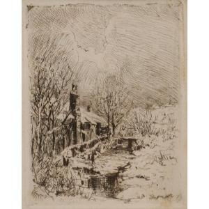 Josef Wenglein (1845-1919), Winter Landscape, Circa 1900