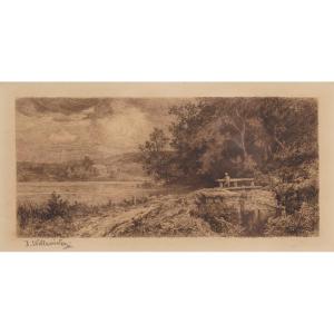 Josef Willroider (1838-1915), View Of Lake Wörthersee, Circa 1880