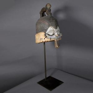 Anthropomorphic Helm Mask – Suku, Drc