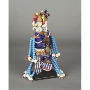 Ham Pilu Beaded Fertility Doll - Cameroon