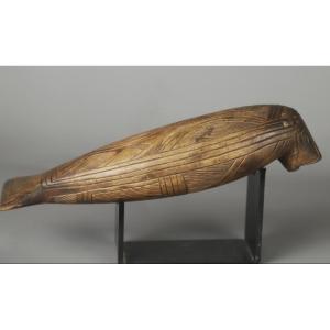 Wooden Dugong Fetish - Torres Strait, Oceania