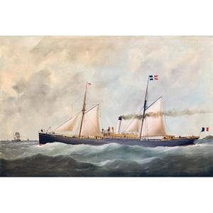 French School, 19th Century, 62x92 Cm - View Of The Achilles