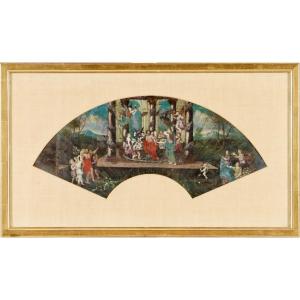 Gouache On Paper, 18th Century – The Banquet Of The Gods