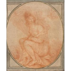 Circa 1775 Draped Woman After Fragonard