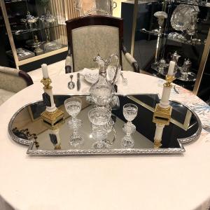 Silvered Bronze Centerpiece By Bointaburet In Paris.