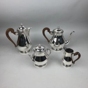 Solid Silver Tea And Coffee Service, By Prost In Paris
