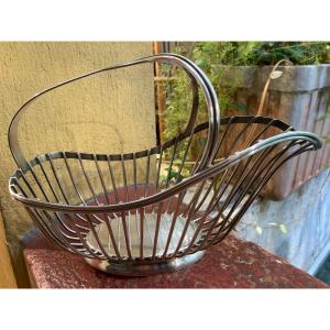 Silver Metal Bottle Holder Signed Christofle