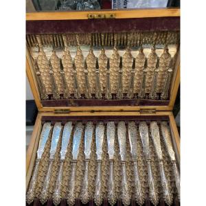 English Sterling Silver Fish Cutlery 