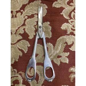 Silver Grape Scissors With Neck Brace