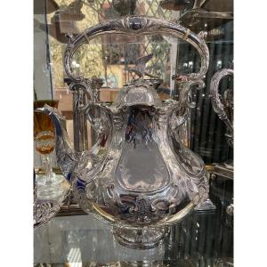 19th Century English Silver-plated Metal Teapot