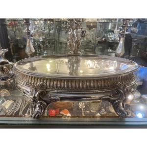 Silver-plated Metal Food Warmer, 19th Century