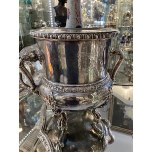 Silver-plated Metal Champagne Bucket 