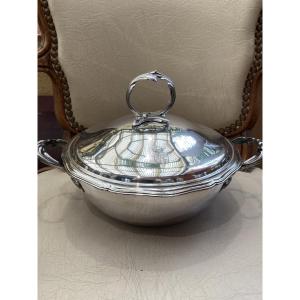 Silver Vegetable Dish, Minerva 1st Standard, Louis XV Style, Armorial 