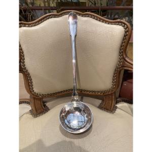 Solid Silver Ladle. Pawns, 18th Century. Farmers General. 