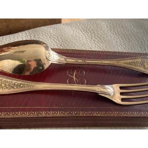Baptismal Flatware In Vermeil From The Restoration Period