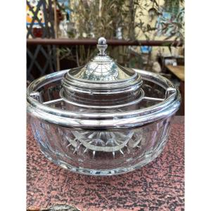Baccarat Metal And Crystal Caviar Server