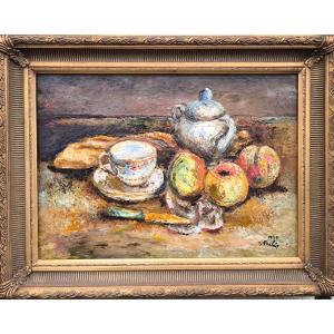 Isaac Païlés (1895 Kiev - 1978 Paris) Ukraine Still Life 1930 33x46 Cm Sbd