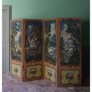 Bird Screen In Painted Canvas 