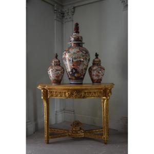 Louis XVI Console In Gilded Wood