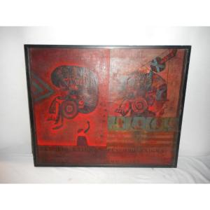 Painting By Paolo Carosone Entitled "pensiero Enigma" Dated 1964