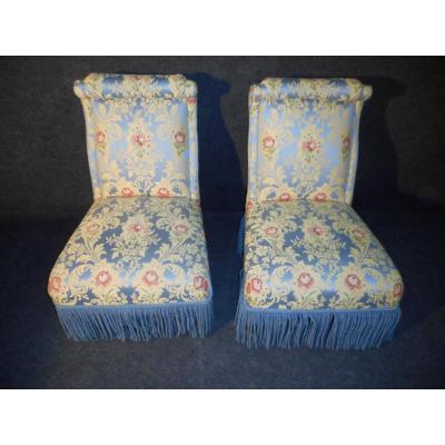 Pair Fireside Napoleon III At Old Retyped