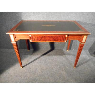 Office Mahogany And Gilt Bronze Flamée Time Late Nineteenth