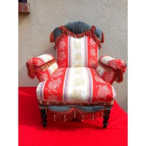 Large Napoleon III Period Armchair
