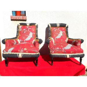 Pair Of Napoleon III Period Armchairs