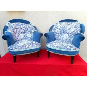 Pair Of Napoleon III Period Armchairs