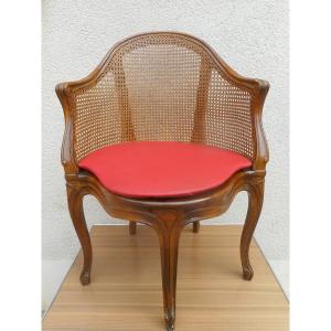 Louis XV Style Caned Office Chair