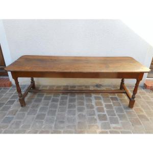 Large Louis XIII Farmhouse Table In Oak, 17th Century