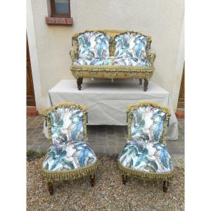 Napoleon III Period "parrot" Living Room Set