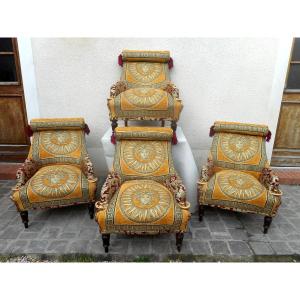 Set Of Armchairs From The Napoleon III Era