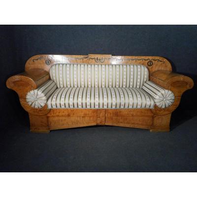Sofa Sycamore XIXth Biedermeier