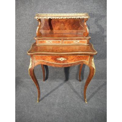 Happiness Of The Day Napoleon III In Marquetry And Gilt Bronze