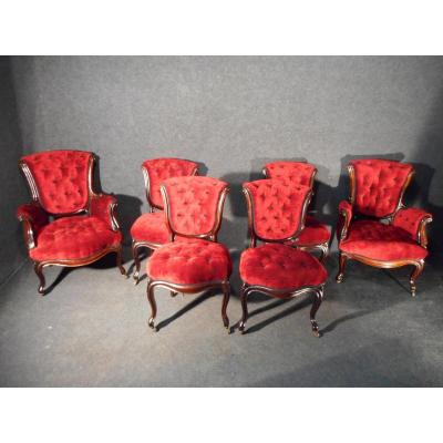 Capitoline Napoleon III Rosewood Living Room Set