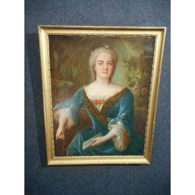 Wore Woman Oil On Canvas End Eighteenth Time