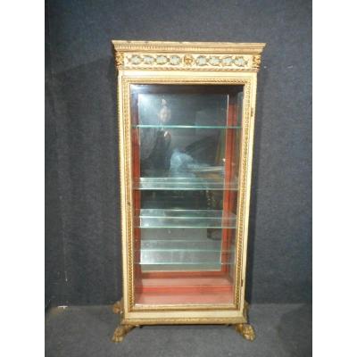 Showcase Italy Eighteenth Time In Lacquer And Gilded Wood