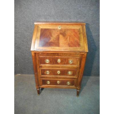 Small Office Donkey Back In Mahogany From Cuba Late Eighteenth Time