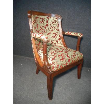 Mahogany Office Chair Stamped Jacob Desmalter