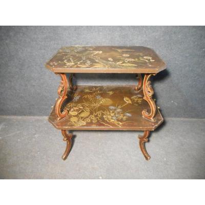 XIXth Lacquered Tea Table From Auguste Majorelle